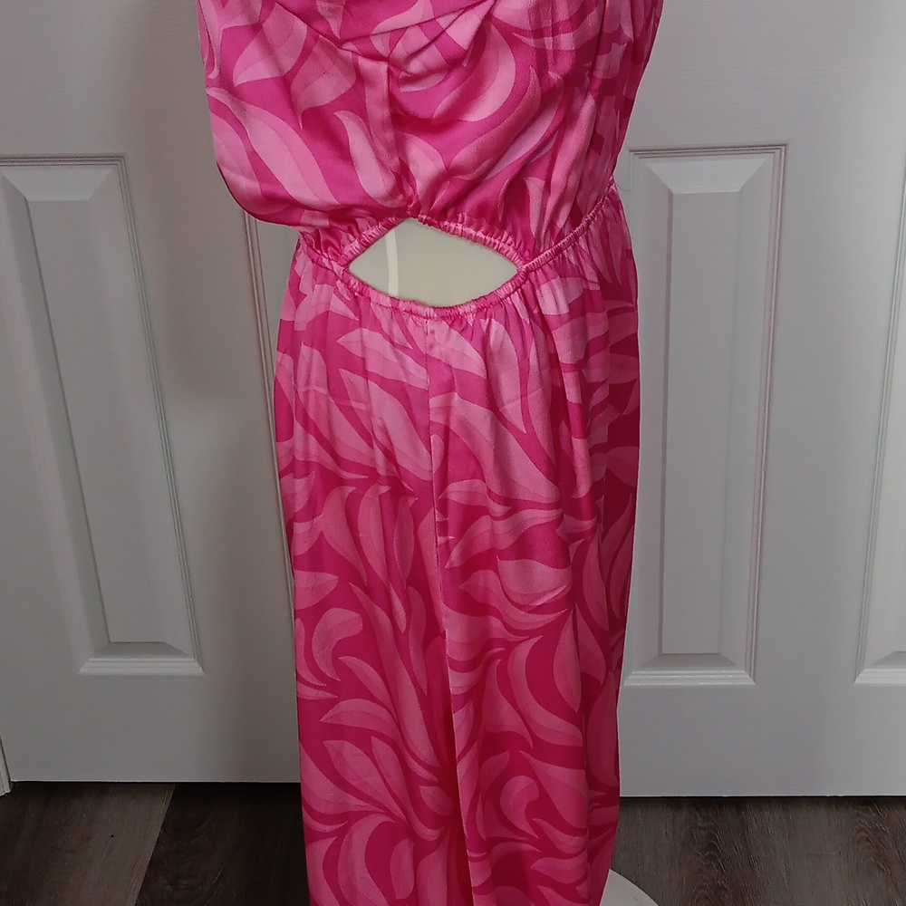 Pink Patterned Maxi Dress - Picture 4 of 4